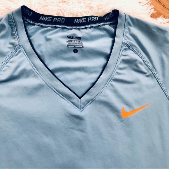 Nike Pro fitted short sleeve T-shirt top - Picture 3 of 5